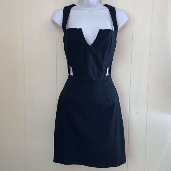 Nasty Gal Dresses Nasty Girl Black Bust Accent Open Back Cutouts